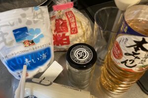 塩酒粕を作る材料