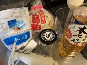 塩酒粕を作る材料